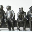 Pensionati, brons, h. 20 cm.,  b. 38 cm, d. 13 cm.verkocht                aag