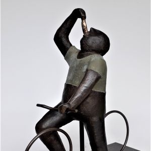 "Hollandse Nieuwe", giethars met brons coating. verkocht