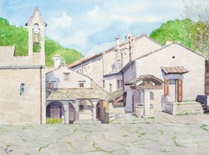 Aquarel, 50 x 60 cm.   €450,-