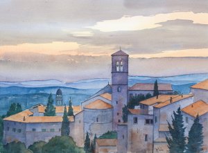 Aquarel, te koop als giclée. (zie Giclées)